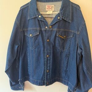 Vintage Men's Blue Denim Jacket